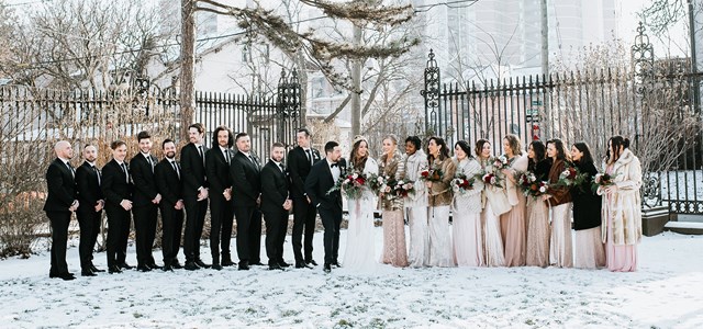 Kara and Michael's Romantic Winter Wedding at Liuna Station