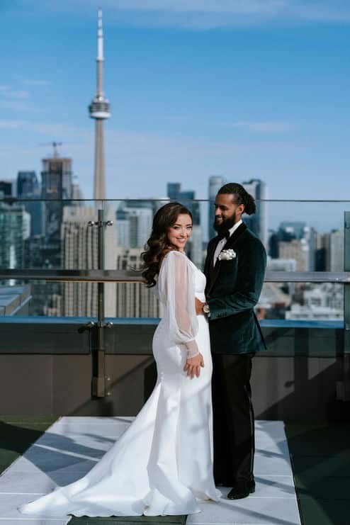 Heather and Alston's Modern and Romantic Wedding at Hotel X Toronto